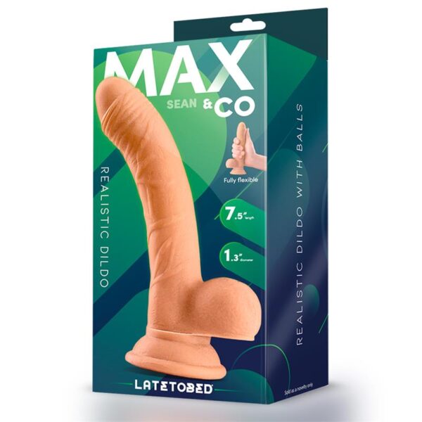 Sean Dildo Realista con Testìculos 7.5 Natural - Imagen 4