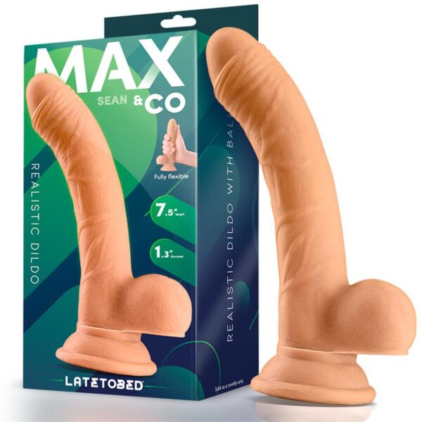 Sean Dildo Realista con Testìculos 7.5 Natural