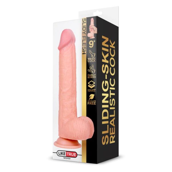 Slidy Dildo Realista Dual Layer Retráctil y Orientable 9 - Imagen 4