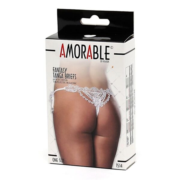 Tanga Fantasìa Blanco Talla Unica - Imagen 3