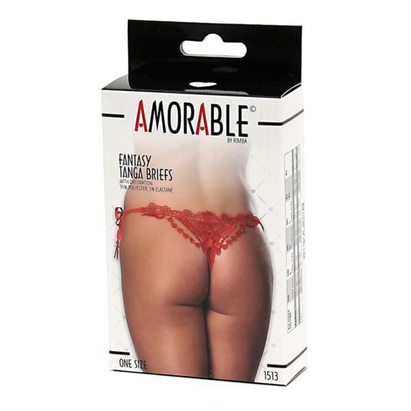 Tanga Fantasìa Rojo Talla Unica - Imagen 3