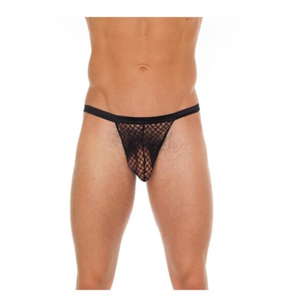 Tanga Rejilla Negro Talla única