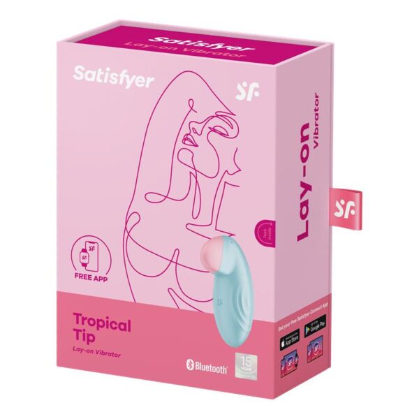 Tropical Tip con APP Satisfyer Connect Light Blue - Imagen 7