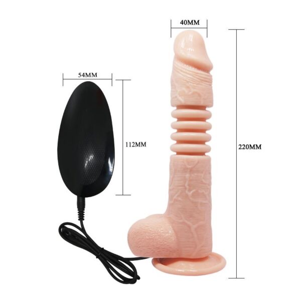 Vibrador con Rotación y Movimiento Telescópico Thunder Up - Imagen 7