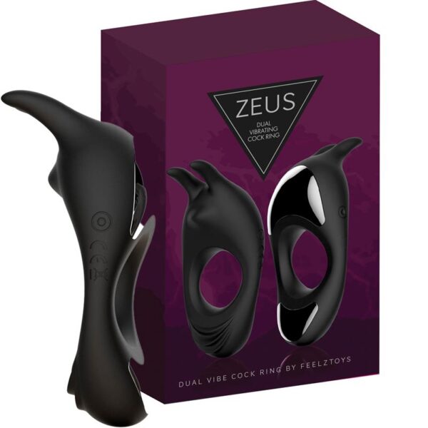 Zeus Anillo Vibrador para el Pene Doble - Imagen 6