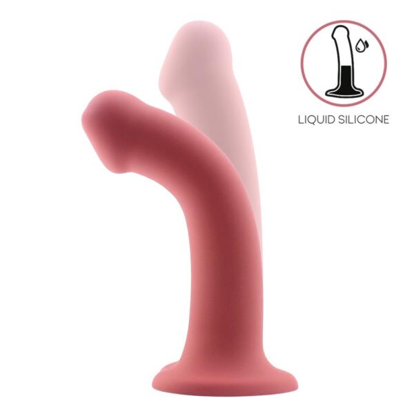 Bouncy Dildo Silicona Lìquida Hiper Flexible 7 - 18 cm Talla M Burgundy - Imagen 2