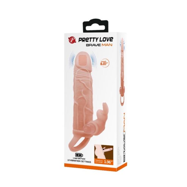 Brave Man Funda para el Pene con Vibracin + 5cm - Imagen 8