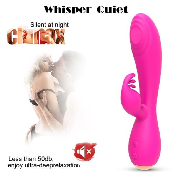 Conejito Vibrador Magic Stick con Pulsación Fucsia - Imagen 8