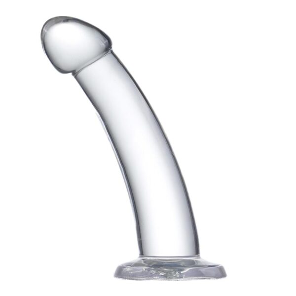 Dildo Curvado Material Cristalino 16 cm - Imagen 4