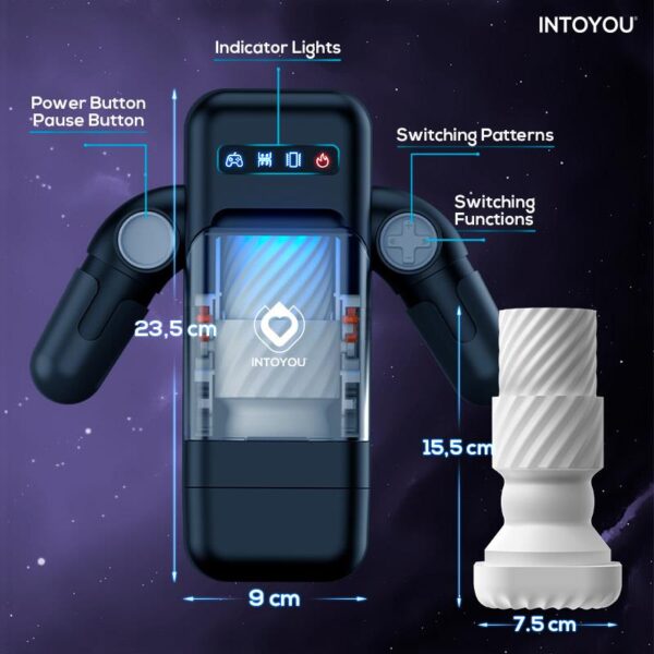 Elon Masturbador Inteligente Función Up and Down, Calor, Vibración y Soporte Movil - Imagen 7