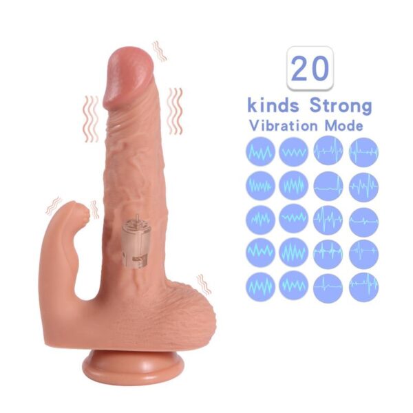 Haydon Dildo con 20 Modos de Vibración y Estimulador de Clìtoris - Imagen 8