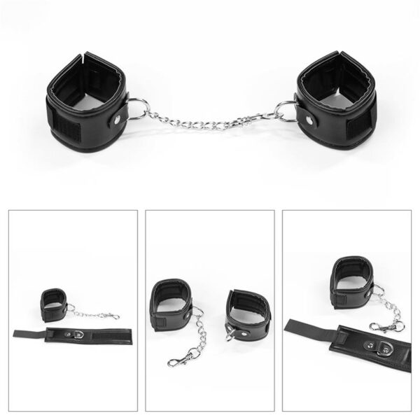 Kit Bondage Deluxe 4 Unidades Negro - Imagen 3