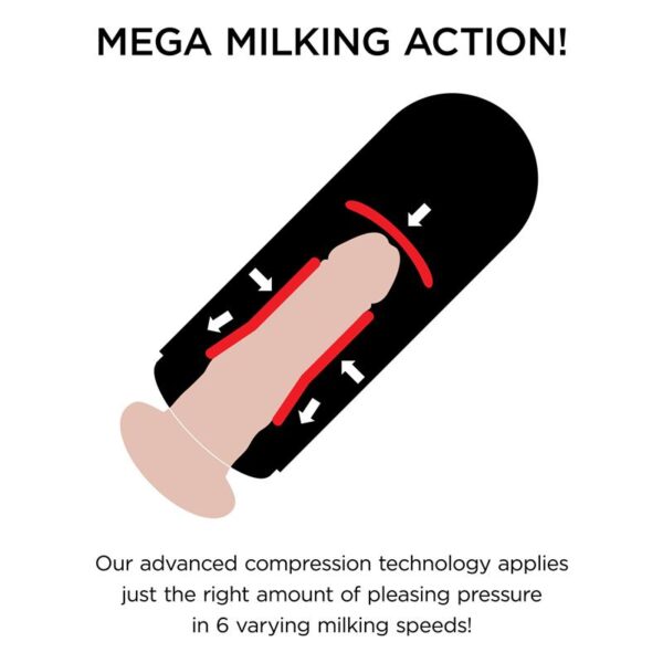 Masturbador con Vibración Mega Milker - Imagen 8