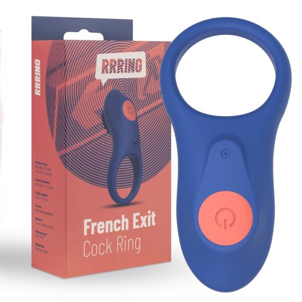 Rring French Exit Anillo para el Pene con Vibración USB Silicona - Imagen 8