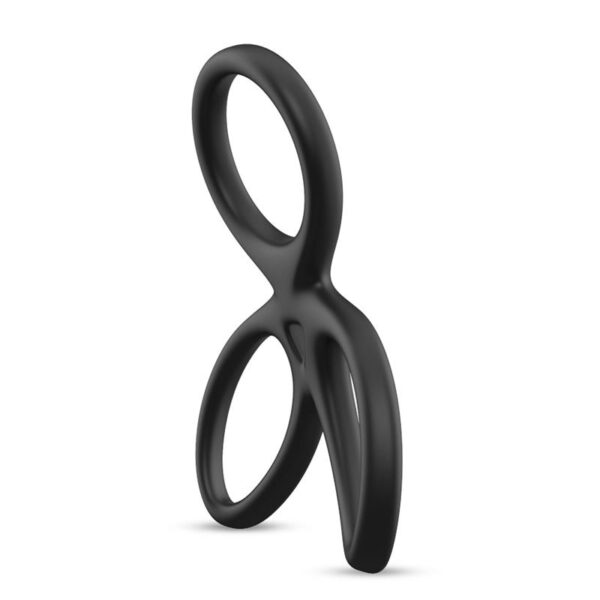 Anillo Triple Pene y Testìculos Silicona Lìquida Flexible - Imagen 3