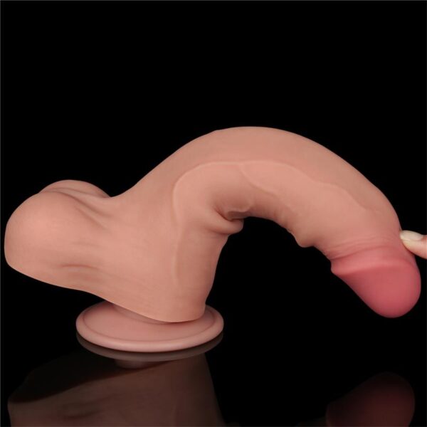 Dildo Dual Layer Piel Deslizante 8.5 - Imagen 6