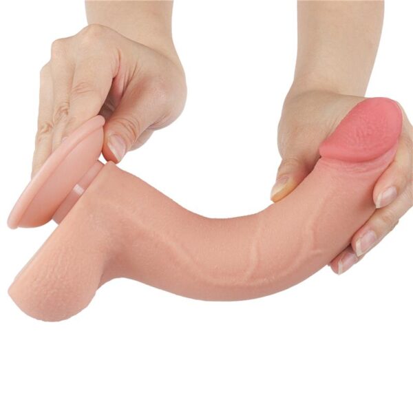 Dildo Dual Density Piel Deslizante 8.5 - Imagen 2