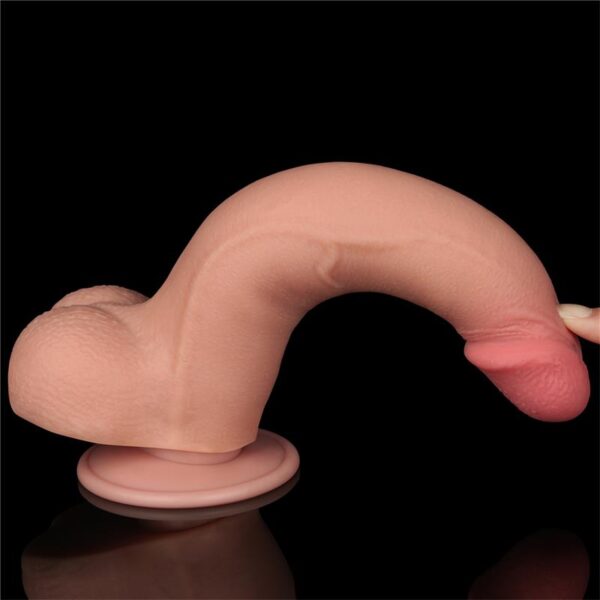 Dildo Dual Density Piel Deslizante 8.5 - Imagen 4