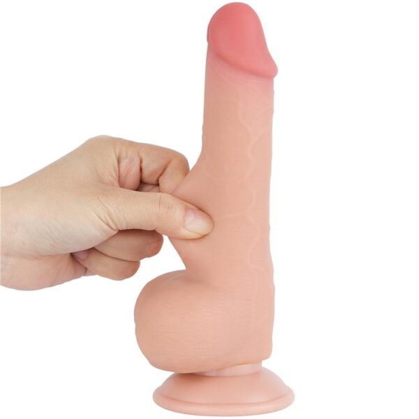 Dildo Dual Layer Piel Deslizante 7.5 - Imagen 2