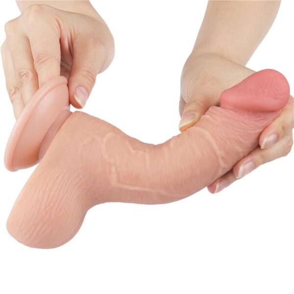 Dildo Dual Layer Piel Deslizante 7.5 - Imagen 3