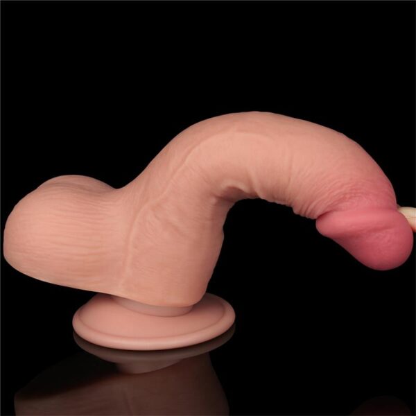 Dildo Dual Layer Piel Deslizante 7.5 - Imagen 5