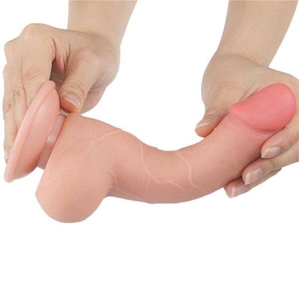 Dildo Dual Layer Piel Deslizante 7.5 - Imagen 3