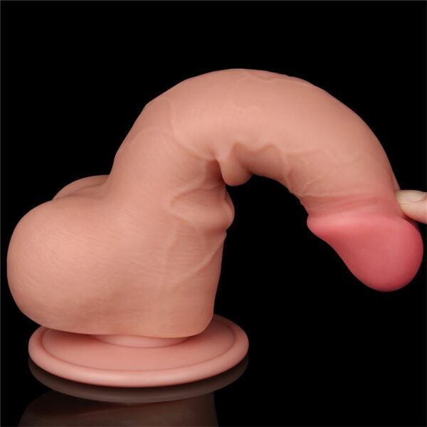 Dildo Dual Layer Piel Deslizante 7.5 - Imagen 5