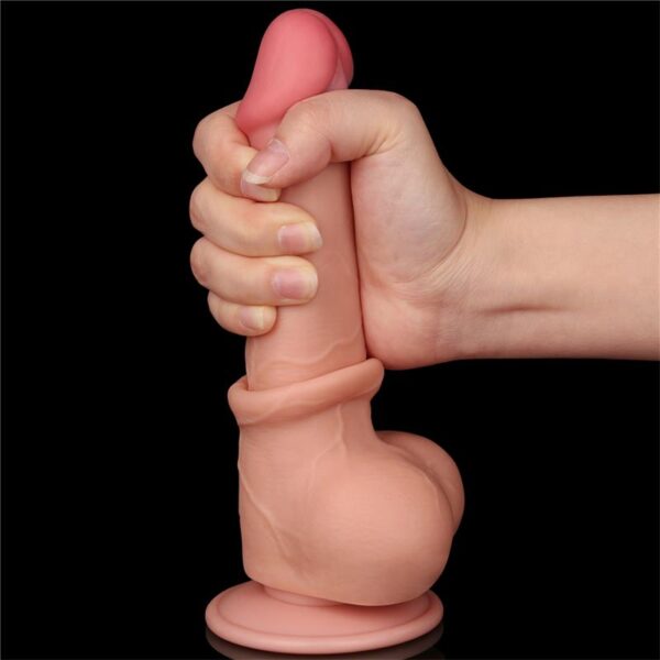 Dildo Dual Layer Piel Deslizante 7.5 - Imagen 8