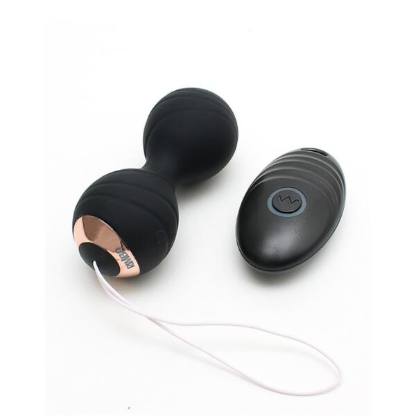 Bolas Kegel con Vibración y Control Remoto Cannes Negro - Imagen 2