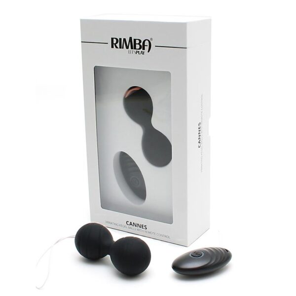 Bolas Kegel con Vibración y Control Remoto Cannes Negro - Imagen 5