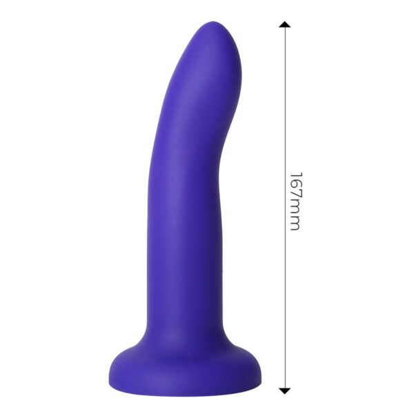 Dildo con Vibración que Cambia de Color Azul a Púrpura Talla M 17 cm - Imagen 6