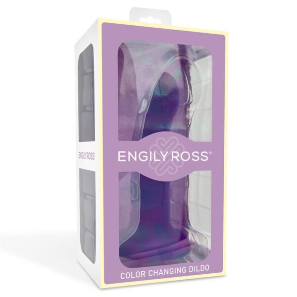 Dildo que Cambia de Color de Púrpura a Rosa Talla M 17 cm - Imagen 7