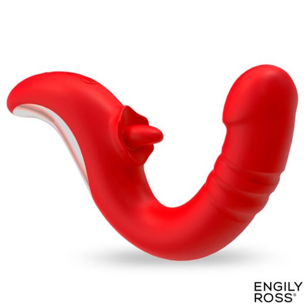 Drako Vibrador con Thrusting y Lengua Oscilante 360∫ - Imagen 3