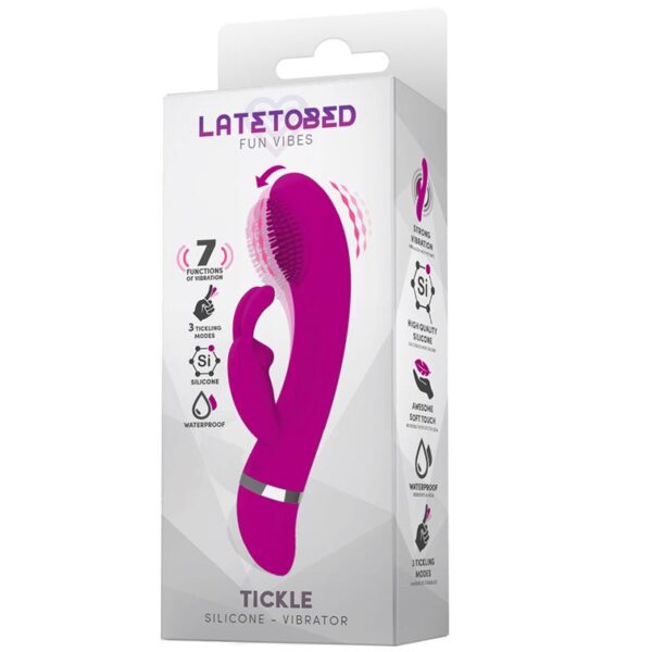 Tickle Vibrador con Cosquilleo Impermeable Silicona - Imagen 2