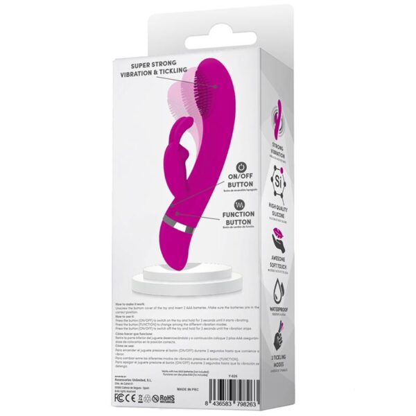 Tickle Vibrador con Cosquilleo Impermeable Silicona - Imagen 3