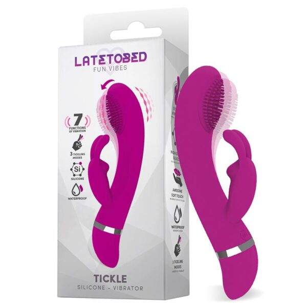 Tickle Vibrador con Cosquilleo Impermeable Silicona