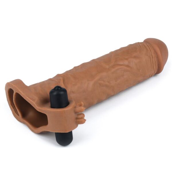 Funda para el Pene Pleasure X-Tender Marron Add 2 - Imagen 2