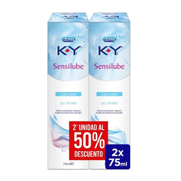 Lubricante Base Agua Duplo KY Sensilub 75ml