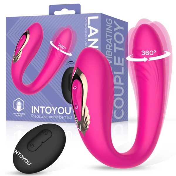 Lanty Vibrador para Parejas con Oscilación 360∫ y Control Remoto