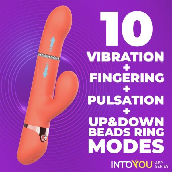 Mindy Vibrador con Anillo de Bolas Up and Down, Finger y Pulsación con APP - Imagen 8