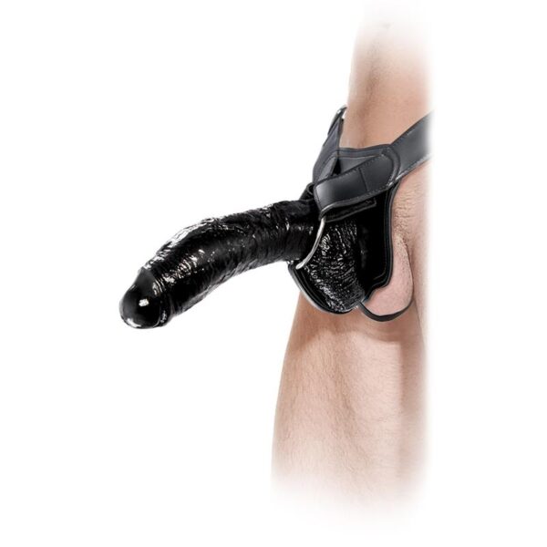 Arnés con Dildo Hueco 25 cm Marrón