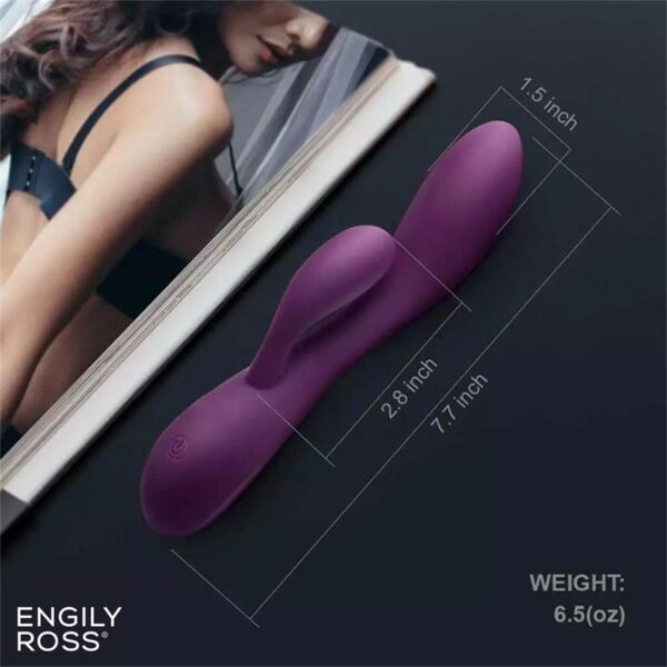 Bacall 2.0 Vibrador Silicona Liquida Inyectada Doble Motor USB Prpura - Imagen 6