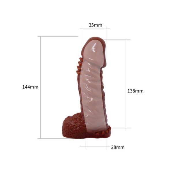 Baile Funda para Pene Wolftooth Color Marron - Imagen 4