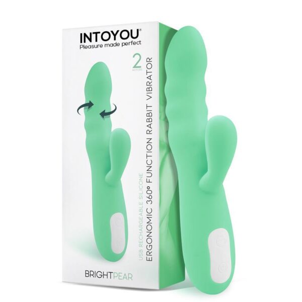 Brightpear Vibrador y Rotador con Conejito Doble Motor 360∫