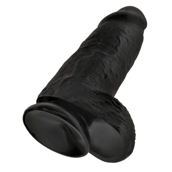 Dildo con Testìculos 9 Chubby Negro - Imagen 5