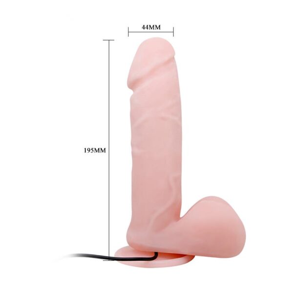 Dildo con Vibración y Rotación con Control Remoto - Imagen 8