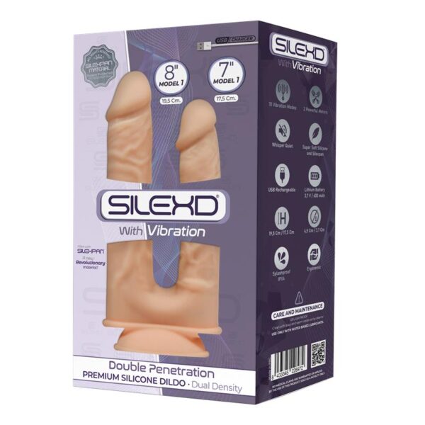 Dildo Doble Penetracin 2 Motores Natural