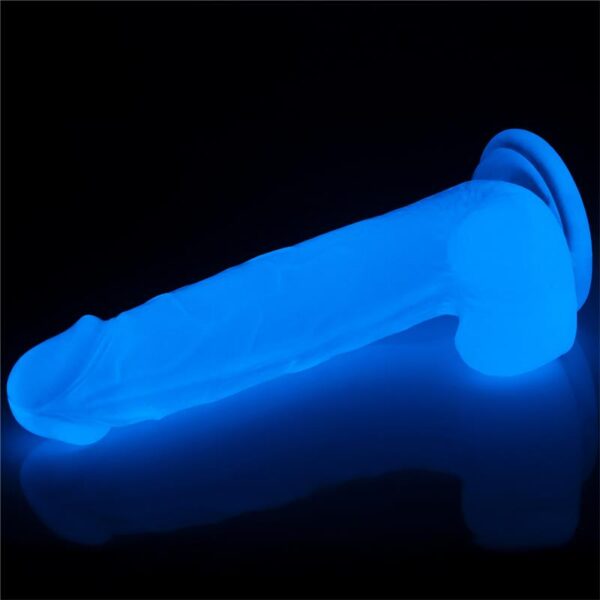 Dildo Lumino 7.5 Luz Azul - Imagen 2