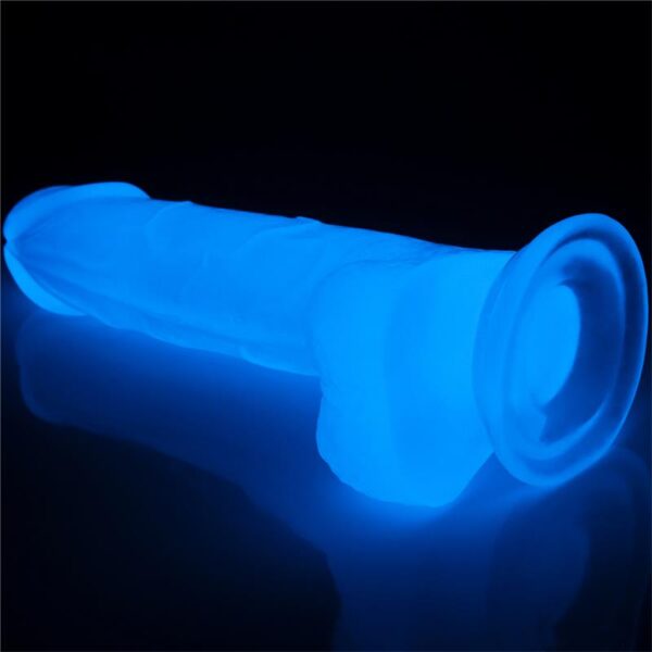 Dildo Lumino 7.5 Luz Azul - Imagen 3