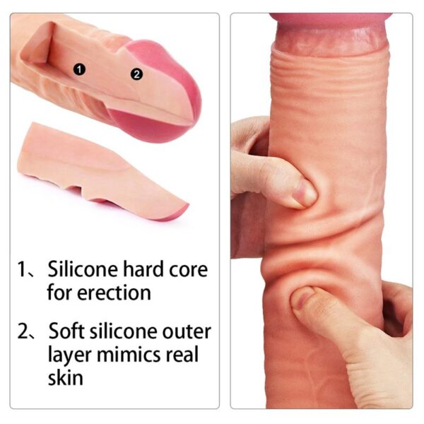 Dildo Nature 12 Dual Layer Natural - Imagen 2